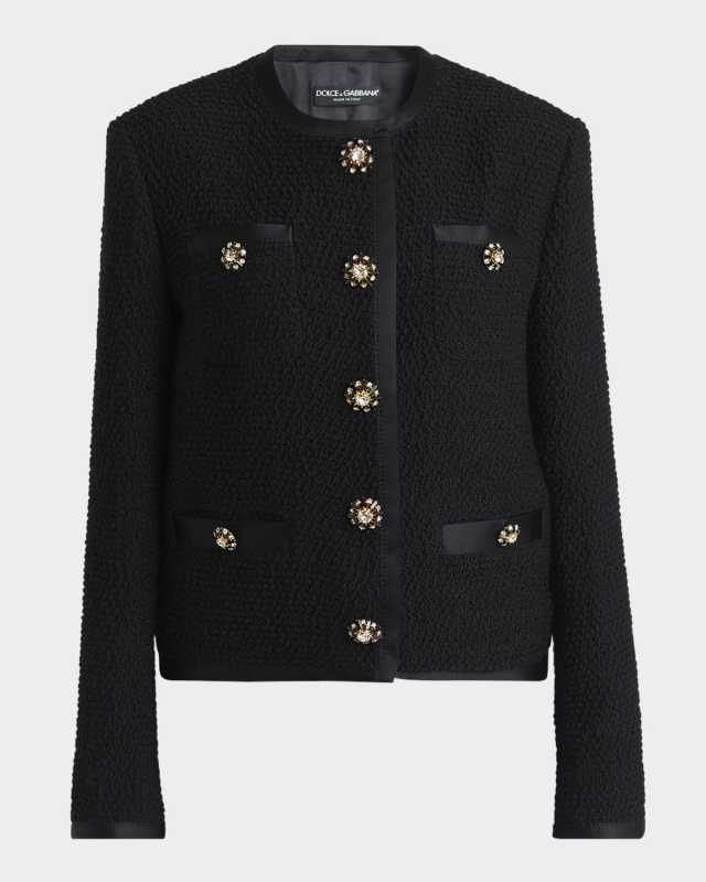 Jeweled Button Boucle Jacket
